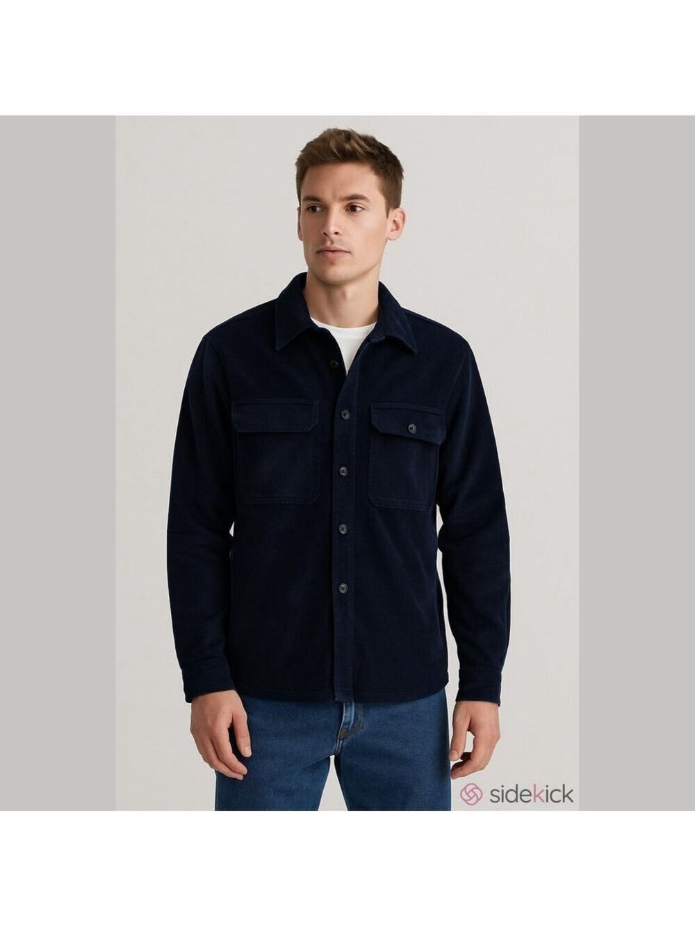 Informale Men's Navy Lightweight Shirt Jacket Medium